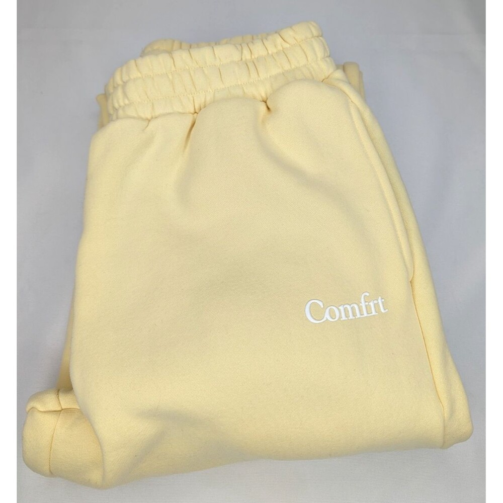 Comfrt Unisex Cloud Sweatpants - Buttercream, Medium